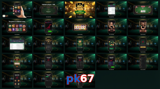 Main screen of Pk67 bet page for PK players