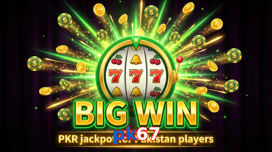 Big win animation on Pk67 slot game