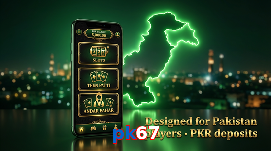 Main screen of Pk67 pk page for PK players